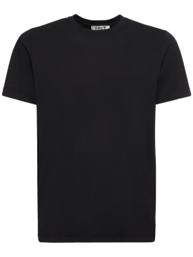 CDLP: Camiseta de lyocell y algodón - Negro - men_0 | Luisa Via Roma