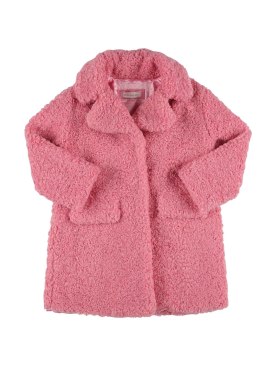 Monnalisa: Teddy coat - Pink - kids-girls_0 | Luisa Via Roma