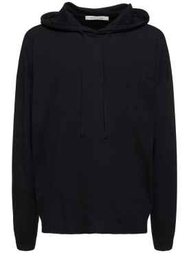 1017 Alyx 9sm: Destressed cotton hoodie - Black - men_0 | Luisa Via Roma