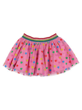 Stella Mccartney Kids: Recycled tulle mini skirt - Pink - kids-girls_0 | Luisa Via Roma
