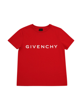 Givenchy: In jersey di cotone - Rosso - kids-boys_0 | Luisa Via Roma