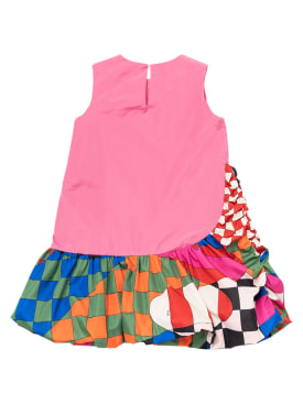 Pucci: Printed taffeta dress - Fuchsia - kids-girls_0 | Luisa Via Roma