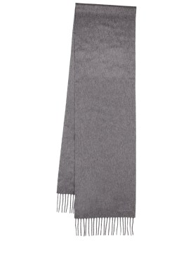 Max Mara: Dalia cashmere scarf - Grey - women_0 | Luisa Via Roma