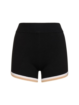 Nagnata: Retro high waist shorts - Black - women_0 | Luisa Via Roma