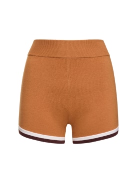 Nagnata: Retro high waist shorts - Brown - women_0 | Luisa Via Roma