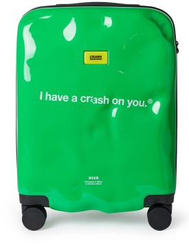 MSGM: Trolley MSGM x Crash Baggage Icon - Verde - men_0 | Luisa Via Roma
