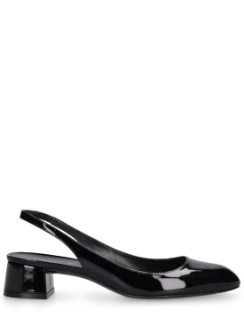 Stuart Weitzman: Zapatos destalonados de charol 35mm - Negro - women_0 | Luisa Via Roma