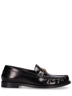 Versace: 20mm hohe Loafers aus Leder - Schwarz - women_0 | Luisa Via Roma
