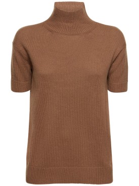'S Max Mara: Paola wool blend turtleneck sweater - Mou - women_0 | Luisa Via Roma