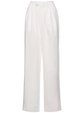 POSSE: Louis linen pants - White - women_0 | Luisa Via Roma