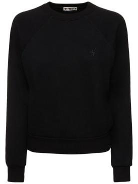 Éterne: Raglan cotton blend sweatshirt - Black - women_0 | Luisa Via Roma