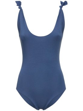 Isole & Vulcani: Ginestra jersey one piece swimsuit - Blue - women_0 | Luisa Via Roma