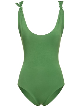 Isole & Vulcani: Ginestra jersey one piece swimsuit - Green - women_0 | Luisa Via Roma