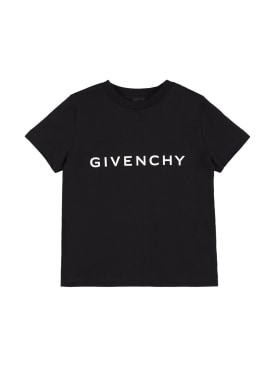 Givenchy: In jersey di cotone - Nero - kids-boys_0 | Luisa Via Roma