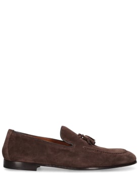Doucal's: Suede loafers - Brown - men_0 | Luisa Via Roma