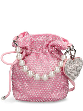 Monnalisa: Crystal embellished bag - Pink - kids-girls_0 | Luisa Via Roma