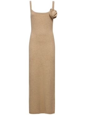 The Garment: 코모 울 & 캐시미어 미디 슬립 드레스 - 브라운 - women_0 | Luisa Via Roma