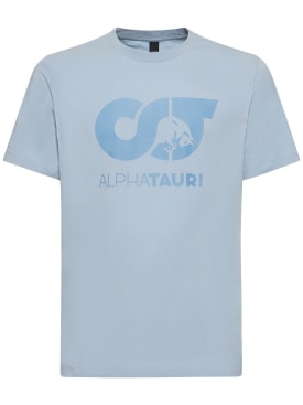 Alphatauri: T-shirt Jero con stampa - Navy - men_0 | Luisa Via Roma