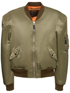 Doublet: Shoulder nylon bomber jacket - Khaki - men_0 | Luisa Via Roma