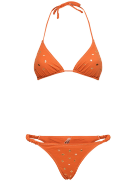 Reina Olga: Bikini triangle Scrunchie - Orange - women_0 | Luisa Via Roma
