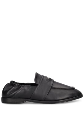 After Pray: Square penny loafers w/ band - Black - men_0 | Luisa Via Roma