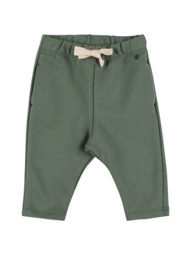 Petit Bateau: Pantaloni in felpa di cotone - Verde - kids-girls_0 | Luisa Via Roma