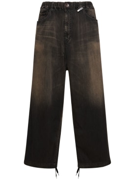 Mihara Yasuhiro: Jeans anchos de denim - Negro - men_0 | Luisa Via Roma