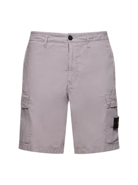 Stone Island: Cargo shorts - Dust - men_0 | Luisa Via Roma