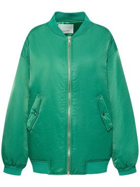 The Frankie Shop: Astra nylon bomber jacket - Green - women_0 | Luisa Via Roma