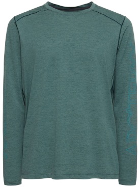 Arc'teryx: Langarm-T-Shirt „Cormac Arc'Word“ - Green Pytheas - men_0 | Luisa Via Roma