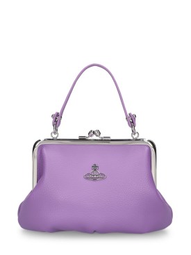Vivienne Westwood: Granny Frame grained faux leather bag - Purple - women_0 | Luisa Via Roma