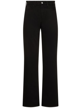 Carhartt WIP: Noxon high waist straight leg jeans - Black - women_0 | Luisa Via Roma