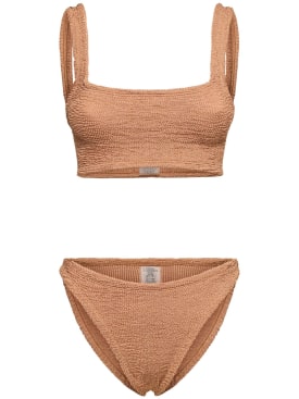 Hunza G: Xandra bikini set - Brown - women_0 | Luisa Via Roma