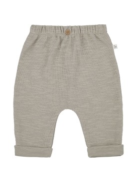 1 + IN THE FAMILY: Pantalones deportivos de algodón - Beige - kids-boys_0 | Luisa Via Roma