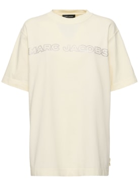 Marc Jacobs: Crystal Big T恤 - Antique White - women_0 | Luisa Via Roma