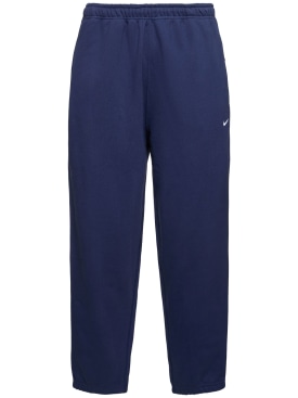 Nike: Pantalones de algodón - Azul Medianoche - men_0 | Luisa Via Roma