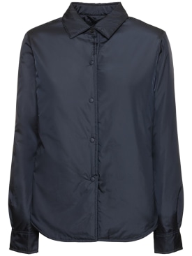 ASPESI: Glue nylon shirt jacket - Navy - women_0 | Luisa Via Roma