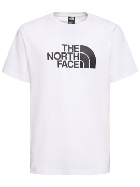 The North Face: T-shirt à manches courtes Easy - Tnf White - men_0 | Luisa Via Roma