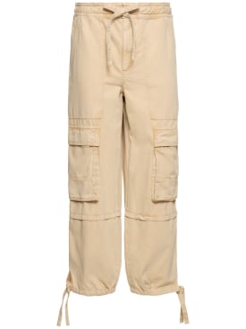 Marant Etoile: Ivy cotton cargo pants - Beige - women_0 | Luisa Via Roma