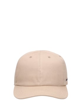 Kiton: Logo cotton baseball hat - Beige - men_0 | Luisa Via Roma