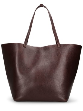 The Row: XL Park vegetable tanned leather tote - Brown - women_0 | Luisa Via Roma