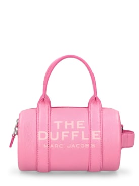 Marc Jacobs: The Mini Duffle leather bag - Petal Pink - women_0 | Luisa Via Roma