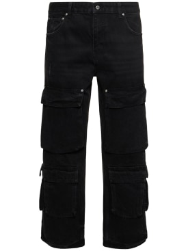 Represent: R3CA denim cargo jeans - Nero - men_0 | Luisa Via Roma