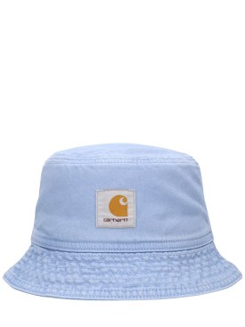 Carhartt WIP: Garrison bucket hat - Frosted Blue - men_0 | Luisa Via Roma