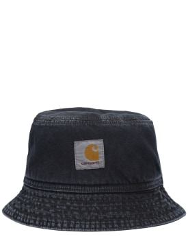 Carhartt WIP: Garrison bucket hat - Black - men_0 | Luisa Via Roma