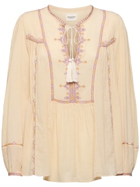 Marant Etoile: Hemd aus Baumwolle „Silekia“ - Gelb - women_0 | Luisa Via Roma