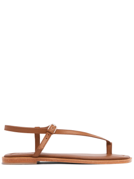 A.EMERY: 10mm Pae leather sandals - Tan - women_0 | Luisa Via Roma