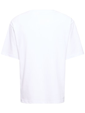 Kiton: Camiseta de algodón con logo - Blanco - men_0 | Luisa Via Roma