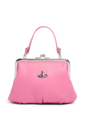 Vivienne Westwood: Granny frame leather top handle bag - Pink - women_0 | Luisa Via Roma