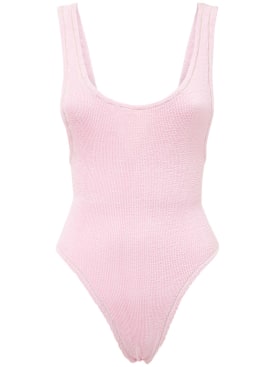 Reina Olga: Ruby scrunch one piece swimsuit - Pink - women_0 | Luisa Via Roma